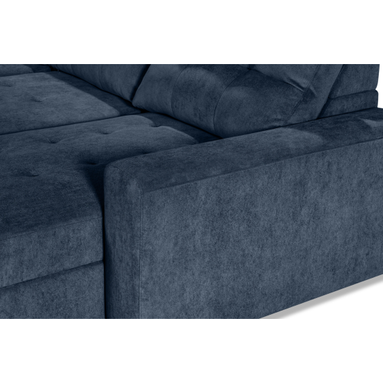 Affori 6S Corner with 3 Electric Slide-out Chaise & RHF Stoage Chaise with Entertainment Console in Palmanova Lagoon