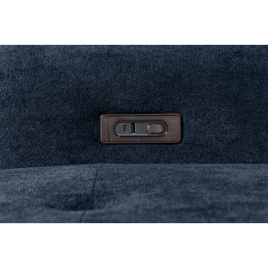 Affori 6S Corner with 3 Electric Slide-out Chaise & RHF Stoage Chaise with Entertainment Console in Palmanova Lagoon