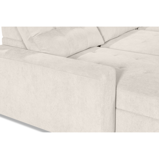 Affori RHF 7 Piece Corner with Entertainment Consolein Palmanova Bone