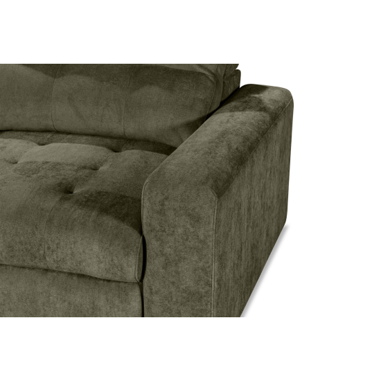 Affori 6S Corner with 3 Electric Slide-out Chaise & LHF Stoage Chaise with Entertainment Console in Palmanova Forest