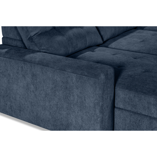 Affori 6S Corner with 3 Electric Slide-out Chaise & LHF Stoage Chaise with Entertainment Console in Palmanova Lagoon