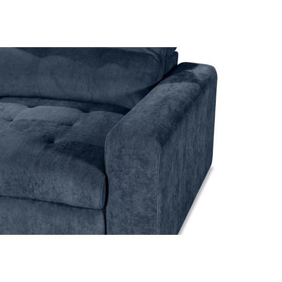 Affori 6S Corner with 3 Electric Slide-out Chaise & LHF Stoage Chaise with Entertainment Console in Palmanova Lagoon