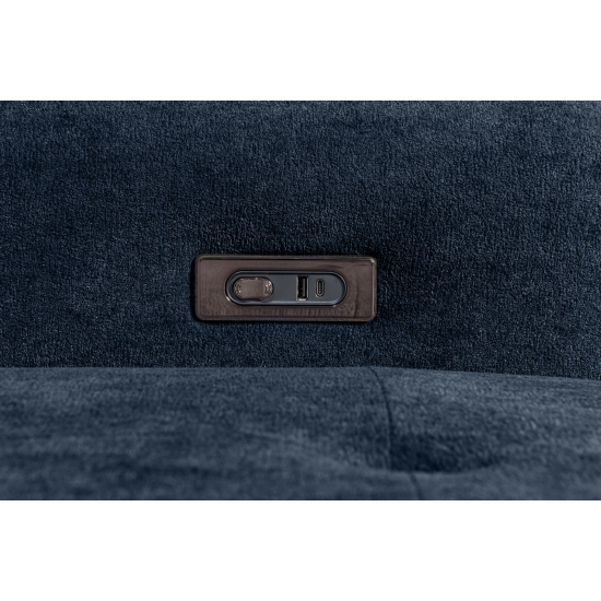 Affori 6S Corner with 3 Electric Slide-out Chaise & LHF Stoage Chaise with Entertainment Console in Palmanova Lagoon