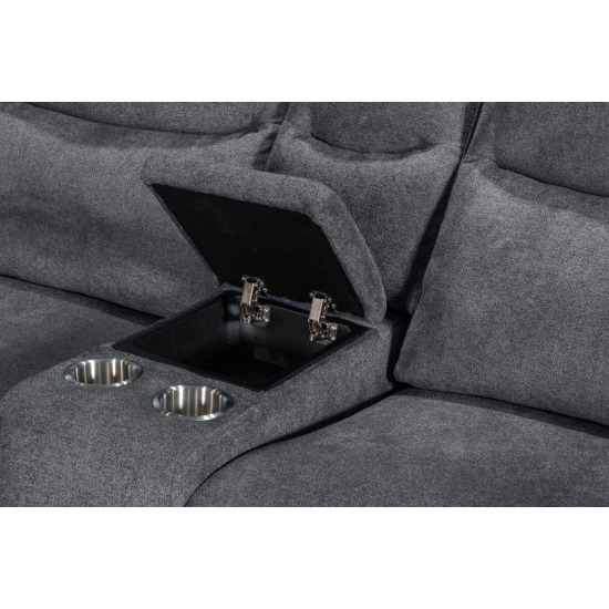 Certosa RHF 6 Piece Corner in Grado Charcoal