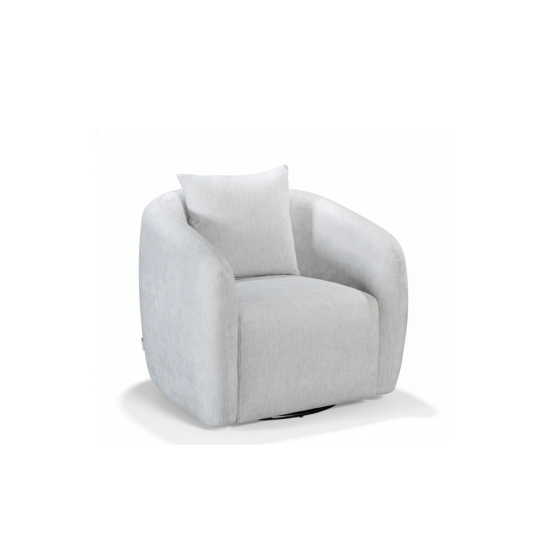 Lancetti Swivel Chair in Marano Light Grey