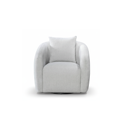 Lancetti Swivel Chair in Marano Light Grey