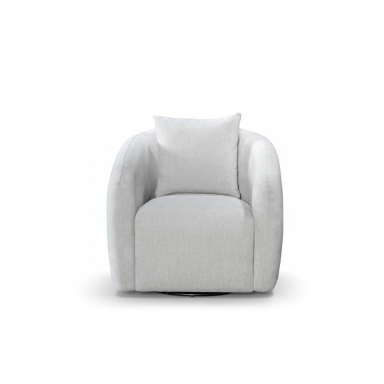Lancetti Swivel Chair in Marano Light Grey