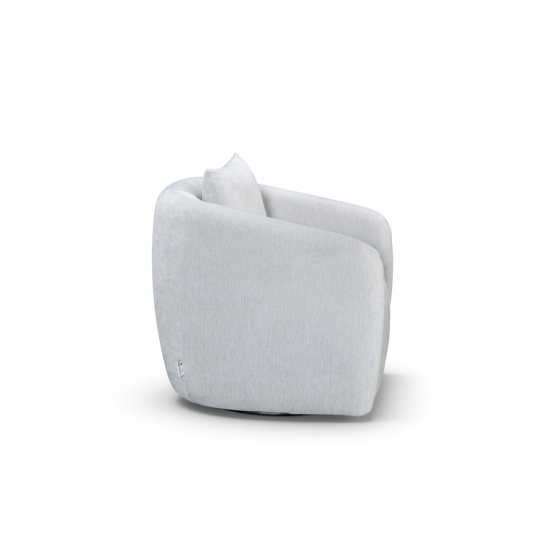 Lancetti Swivel Chair in Marano Light Grey