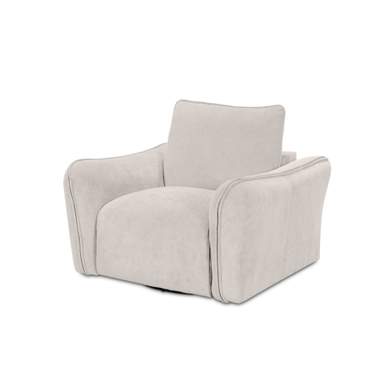 Repubblica Swivel Chair in Palmanova Bone