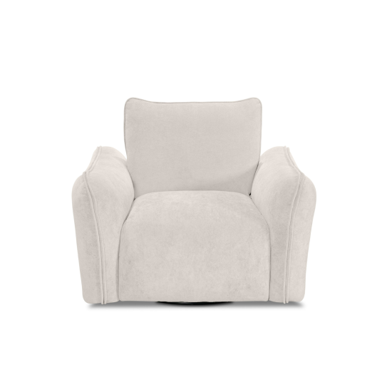 Repubblica Swivel Chair in Palmanova Bone