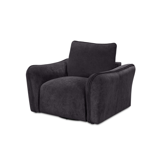 Repubblica Swivel Chair in Palmanova Dark Grey