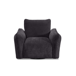 Repubblica Swivel Chair in Palmanova Dark Grey