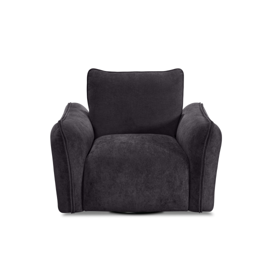 Repubblica Swivel Chair in Palmanova Dark Grey