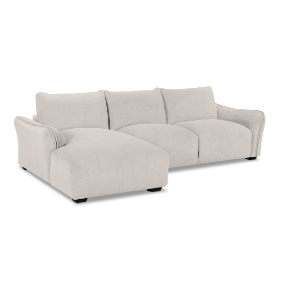 Repubblica LHF Sofa Chaise in Palmanova Bone