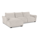 Repubblica LHF Sofa Chaise in Palmanova Bone