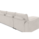 Repubblica LHF Sofa Chaise in Palmanova Bone