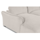 Repubblica LHF Sofa Chaise in Palmanova Bone