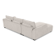 Repubblica LHF Sofa Chaise in Palmanova Bone