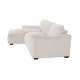Repubblica LHF Sofa Chaise in Palmanova Bone
