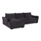Repubblica LHF Sofa Chaise in Palmanova Dark Grey