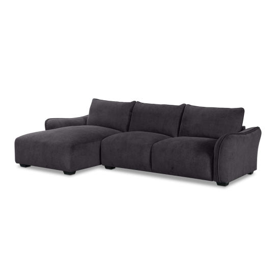 Repubblica LHF Sofa Chaise in Palmanova Dark Grey