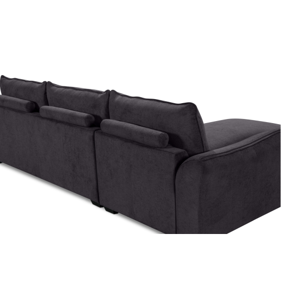 Repubblica LHF Sofa Chaise in Palmanova Dark Grey