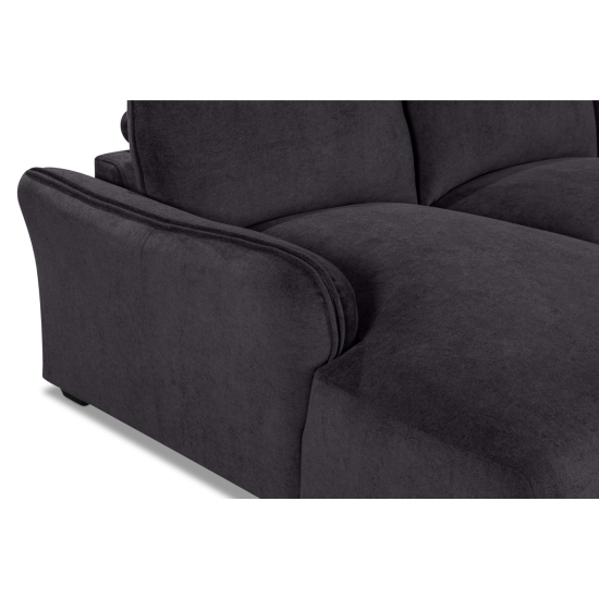 Repubblica LHF Sofa Chaise in Palmanova Dark Grey