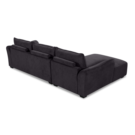 Repubblica LHF Sofa Chaise in Palmanova Dark Grey
