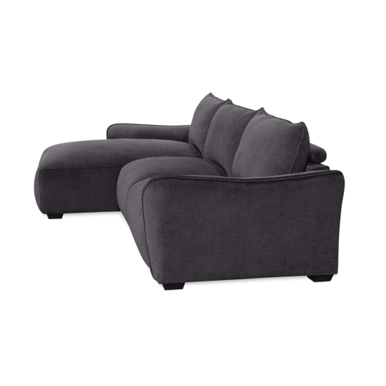 Repubblica LHF Sofa Chaise in Palmanova Dark Grey