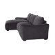 Repubblica LHF Sofa Chaise in Palmanova Dark Grey