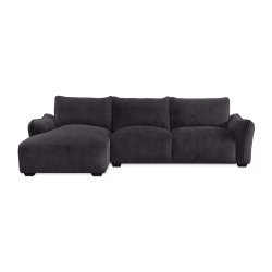 Repubblica LHF Sofa Chaise in Palmanova Dark Grey