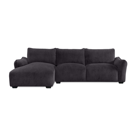 Repubblica LHF Sofa Chaise in Palmanova Dark Grey
