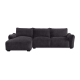 Repubblica LHF Sofa Chaise in Palmanova Dark Grey