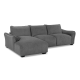 Repubblica LHF Sofa Chaise in Palmanova Grey