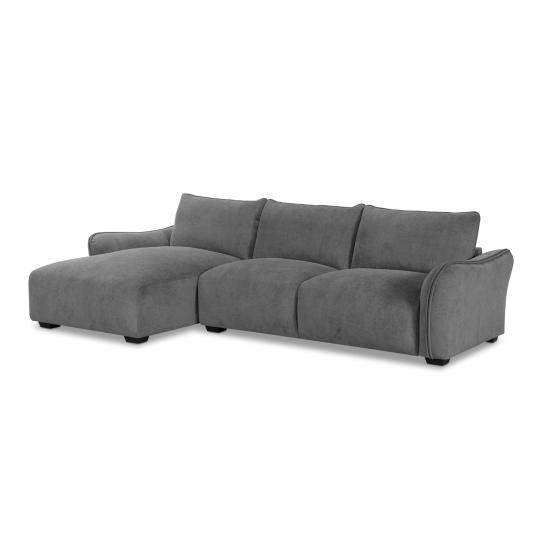 Repubblica LHF Sofa Chaise in Palmanova Grey