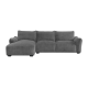 Repubblica LHF Sofa Chaise in Palmanova Grey