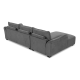 Repubblica LHF Sofa Chaise in Palmanova Grey