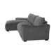 Repubblica LHF Sofa Chaise in Palmanova Grey
