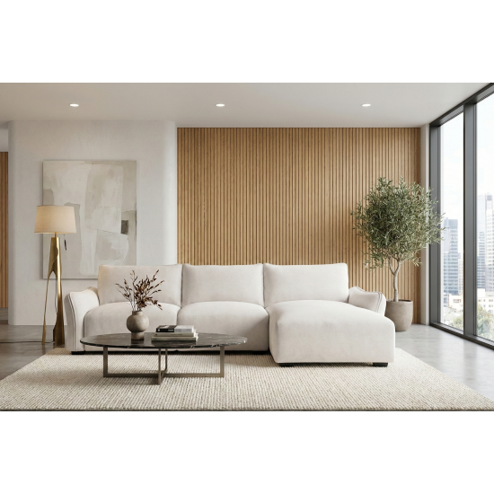 Repubblica RHF Sofa Chaise in Palmanova Bone