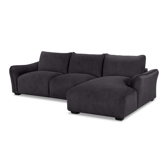 Repubblica RHF Sofa Chaise in Palmanova Dark Grey