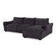 Repubblica RHF Sofa Chaise in Palmanova Dark Grey