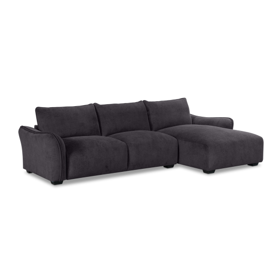 Repubblica RHF Sofa Chaise in Palmanova Dark Grey