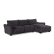 Repubblica RHF Sofa Chaise in Palmanova Dark Grey