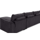 Repubblica RHF Sofa Chaise in Palmanova Dark Grey