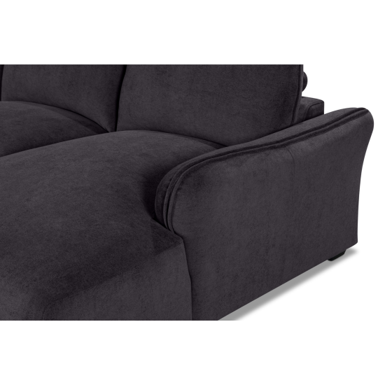 Repubblica RHF Sofa Chaise in Palmanova Dark Grey