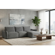 Repubblica RHF Sofa Chaise in Palmanova Dark Grey