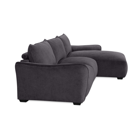 Repubblica RHF Sofa Chaise in Palmanova Dark Grey