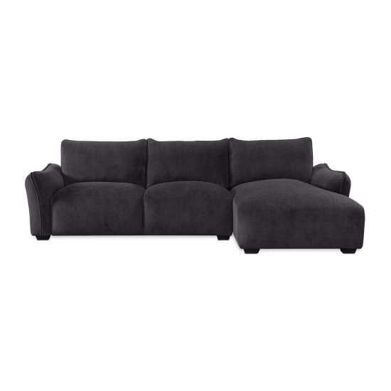 Repubblica RHF Sofa Chaise in Palmanova Dark Grey