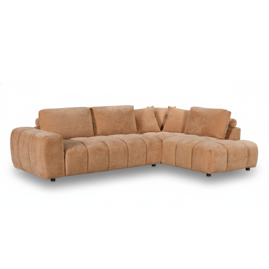 Romolo RHF Sofa Chaise in Latisana Ochre