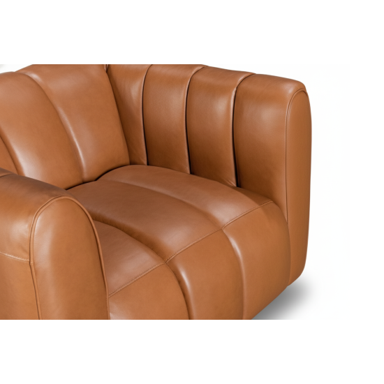 San Cristoforo Swivel Chair in Aquileia Tan